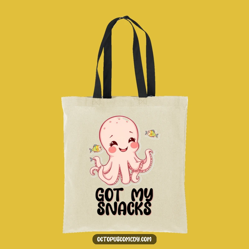Funny Playful Octopus Tote Bag: Carry Your Fun