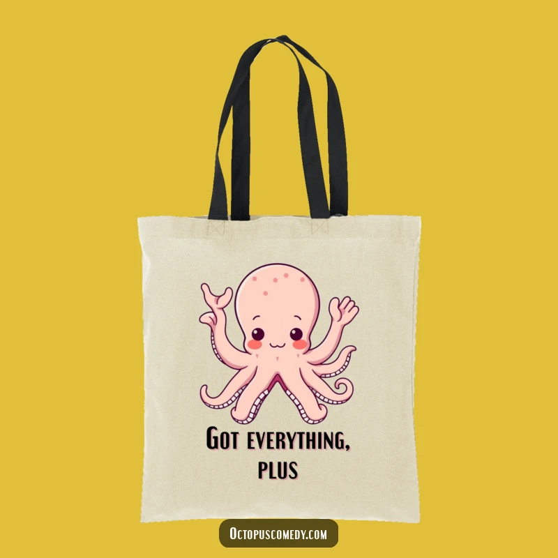 Kawaii Octopus Tote Bag: Cute and Funny Accessory for Everyday Adventures