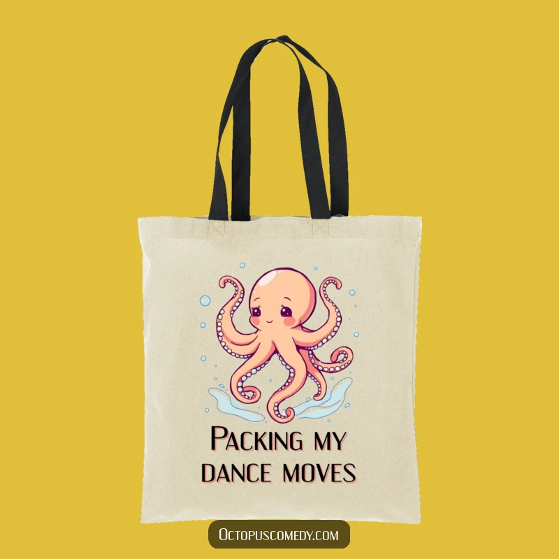 Funny Octopus Dancing Tote Bag: Carry Your Rhythm in This Hilarious Accessory